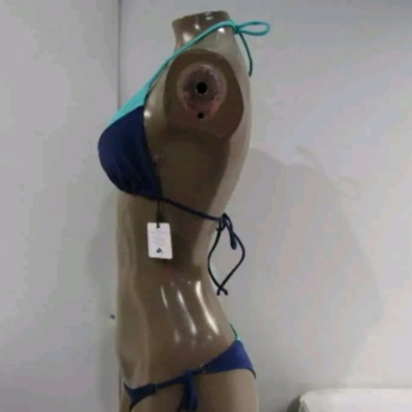 Lenny Neimeyer 2 Pce String Bikini Green Sea US M - Picture 3 of 6